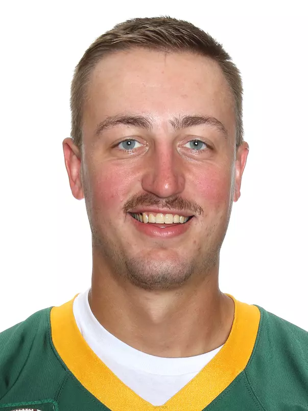 North Dakota State University football headshots. Photo by Carrie Snyder
