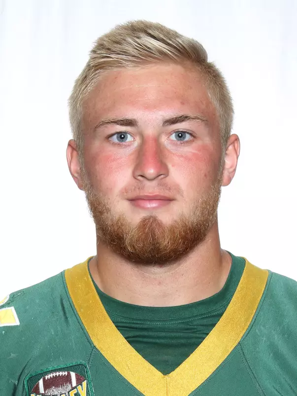 North Dakota State University football headshots. Photo by Carrie Snyder