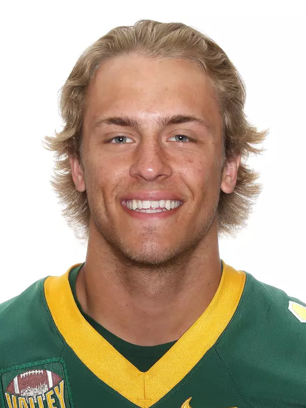 North Dakota State University football headshots. Photo by Carrie Snyder