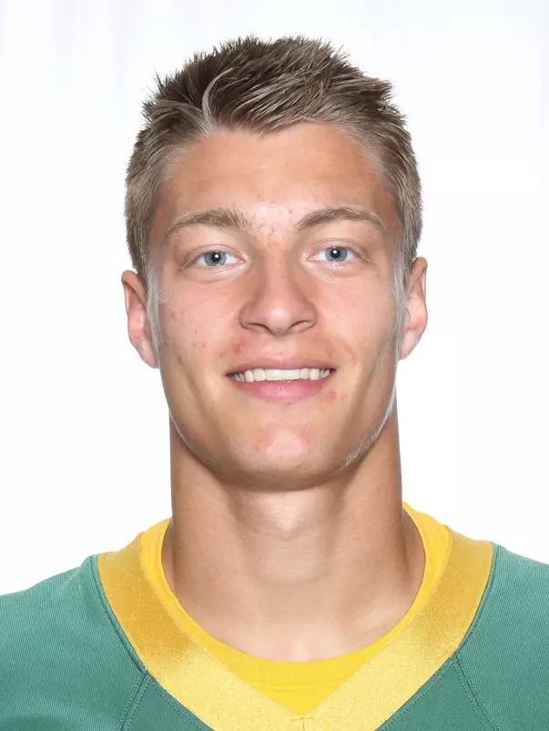 North Dakota State University football headshots. Photo by Carrie Snyder