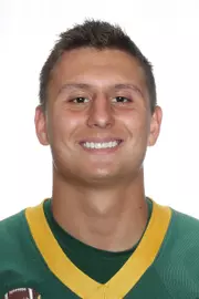 North Dakota State University football headshots. Photo by Carrie Snyder