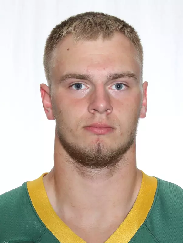 North Dakota State University football headshots. Photo by Carrie Snyder