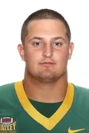 North Dakota State University football headshots. Photo by Carrie Snyder