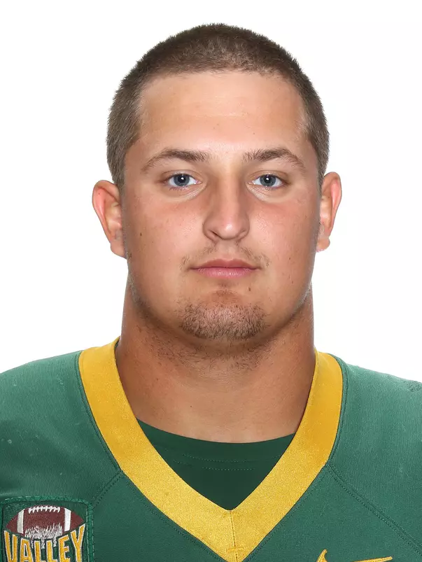 North Dakota State University football headshots. Photo by Carrie Snyder
