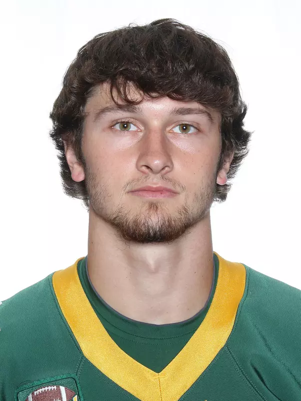 North Dakota State University football headshots. Photo by Carrie Snyder