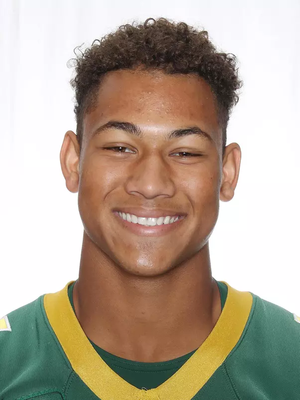 North Dakota State University football headshots. Photo by Carrie Snyder
