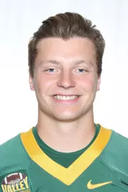 North Dakota State University football headshots. Photo by Carrie Snyder