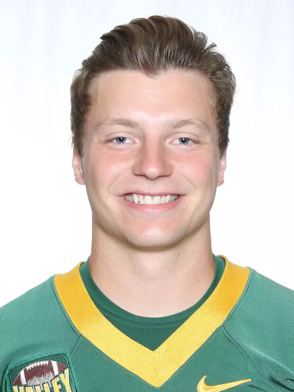 North Dakota State University football headshots. Photo by Carrie Snyder