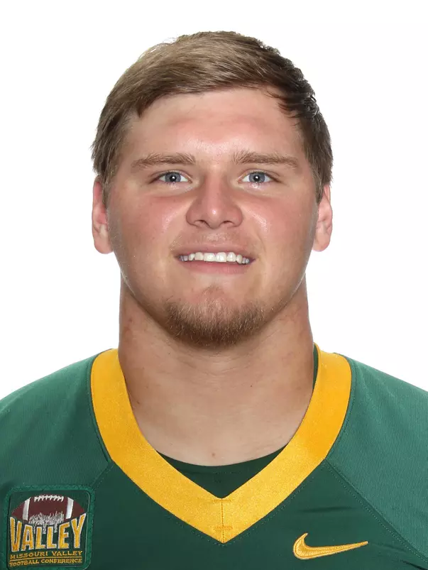 North Dakota State University football headshots. Photo by Carrie Snyder