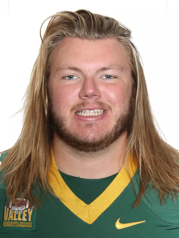 North Dakota State University football headshots. Photo by Carrie Snyder