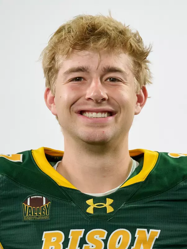 North Dakota State University football headshot taken August 8, 2025.