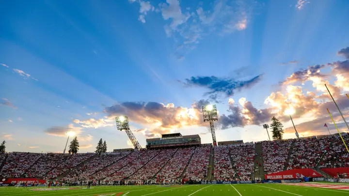 Valley Children's Stadium west side sunset
