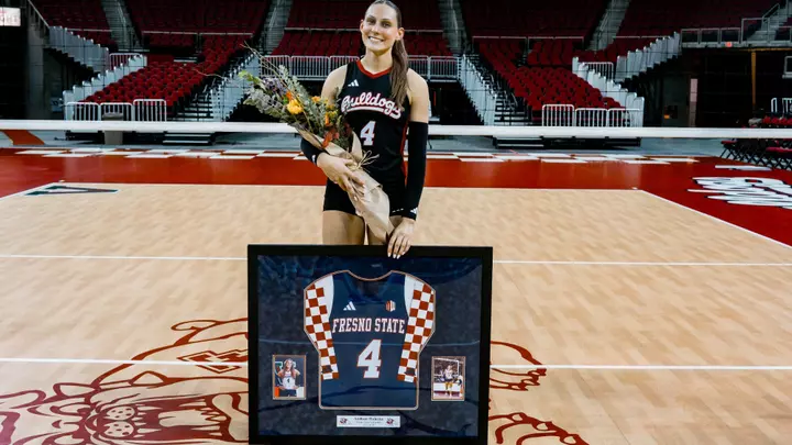 Addison Haluska on Senior Day