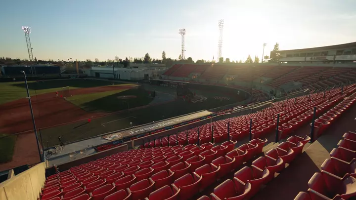 Pete Beiden Field at Bob Bennett Stadium Golden Hour