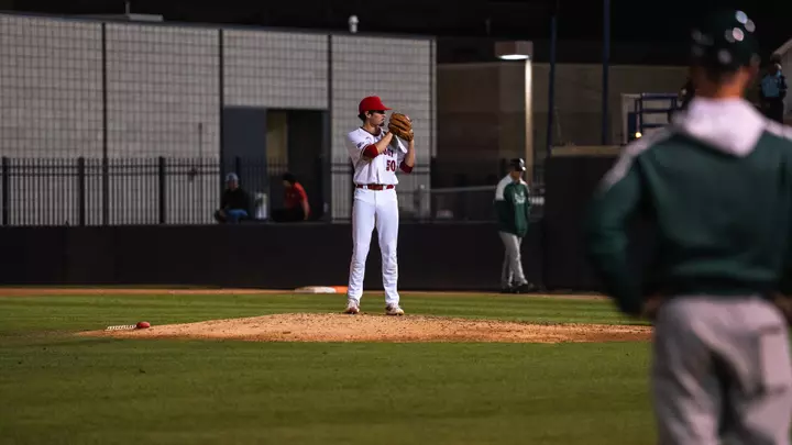 Douglas Crystal on the mound