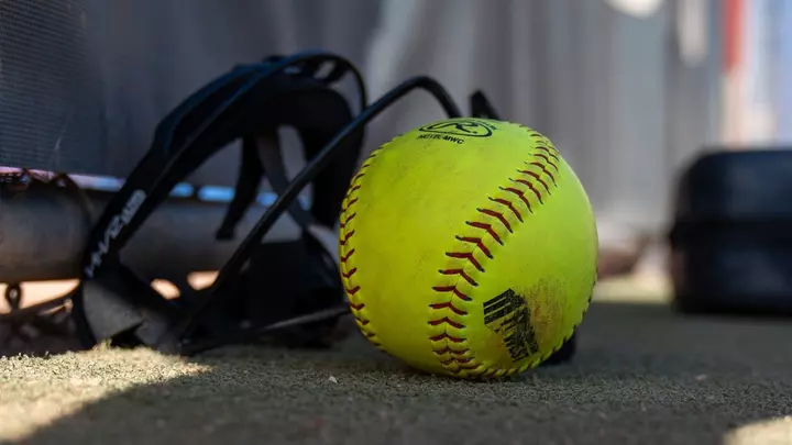 Softball and face mask