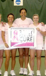 Women's Tennis Raises Money for Rally for the Cure