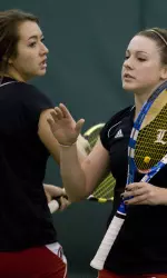 Fellerhoff and Shine Fall in National Indoor Doubles Championship Match