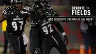 Fields Named the ACC Defensive Lineman of the Week