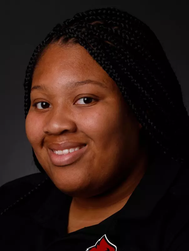 This is a head shot of Rashida Harris.