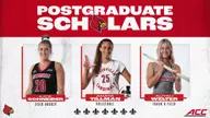 Three Cardinals Earn ACC Post-Graduate Awards
