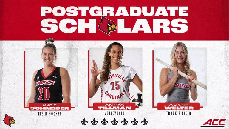 Three Cardinals Earn ACC Post-Graduate Awards