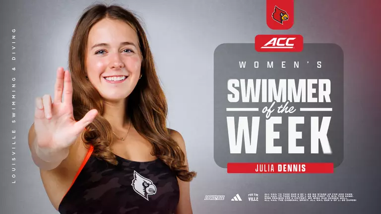 Dennis Named ACC Women's Swimmer of the Week