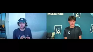 Postgame: MTEN | Michael Zheng on advancing to semifinals at NCAA Championships