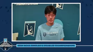 Postgame: MTEN | Michael Zheng on advancing to the singles final at NCAA Championships