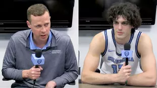 Postgame: MBK | Head Coach Kevin Hovde and Ryan Soulis after Hofstra Win