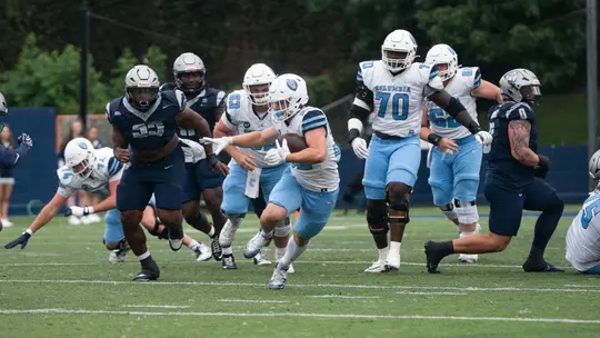 Griffin Johnson carrying the ball