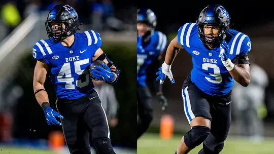 Grad Transfer Linebackers Fitting In with Blue Devils