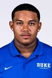 Duke football 2026 headshot for Bryce Davis.