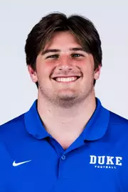 Duke football 2026 headshot for Nathan Kutufaris.