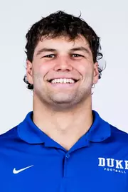 Duke football 2026 headshot for Luke Mergott.