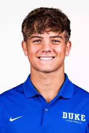 The 2026 Duke football headshot for kicker Gavin Strange.