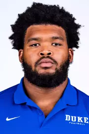 The 2026 Duke football headshot for defensive tackle Preston Watson.