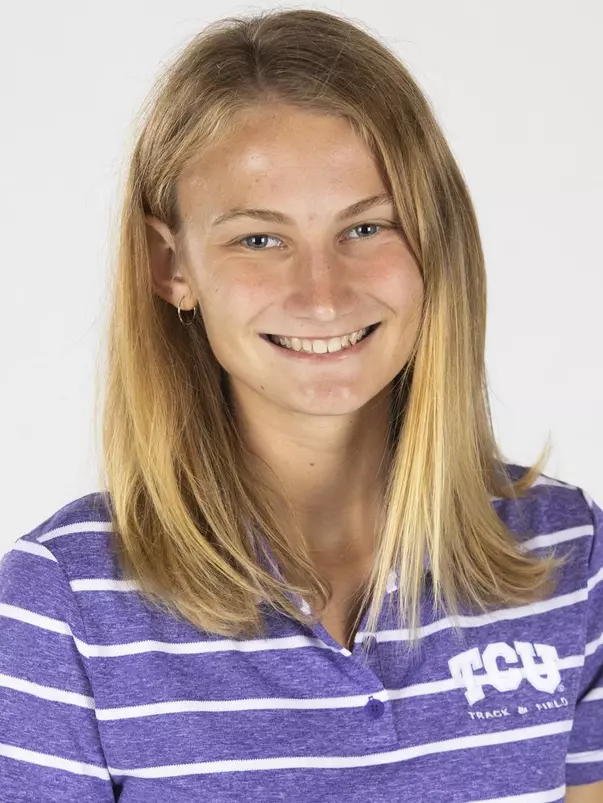 TCU Track and Field Isabella Aguilar photographed in Fort Worth, Texas on September 30, 2019. (Photo/Sharon Ellman)