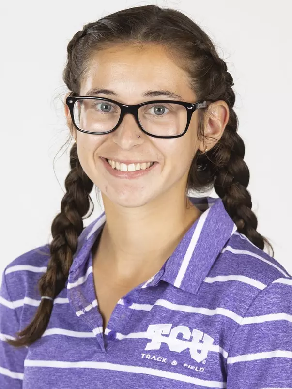 TCU Track and Field Mariah Castillo photographed in Fort Worth, Texas on September 30, 2019. (Photo/Sharon Ellman)