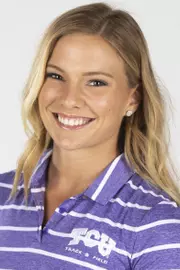 TCU Track and Field Keiley Sharp photographed in Fort Worth, Texas on September 30, 2019. (Photo/Sharon Ellman)