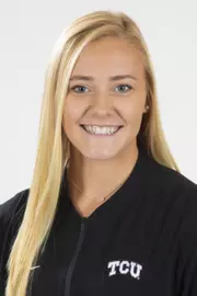 TCU Swimming & Diving Madie Sandberg photographed in Fort Worth, Texas on August 23, 2019. (Photo/Sharon Ellman)