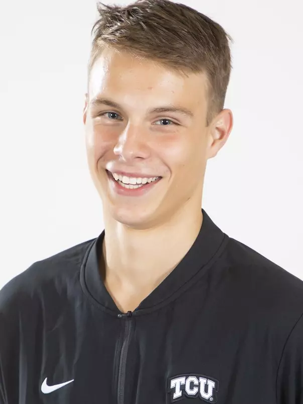 TCU Swimming & Diving Dusan Babic photographed in Fort Worth, Texas on August 24, 2019. (Photo/Sharon Ellman)