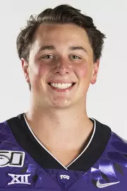 Texas Christian University Football #19 Grant Beucler photographed at TCU in Fort Worth, Texas on July 24, 2019. (Photo/Sharon Ellman) TCU Football Contact Mark Cohen m.cohen@tcu.edu
