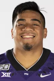 Texas Christian University Football #43 Izaih Filikitonga photographed at TCU in Fort Worth, Texas on July 24, 2019. (Photo/Sharon Ellman) TCU Football Contact Mark Cohen m.cohen@tcu.edu