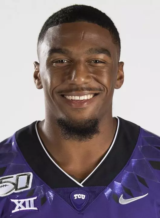 Texas Christian University Football #4 Taye Barber photographed at TCU in Fort Worth, Texas on July 24, 2019. (Photo/Sharon Ellman) TCU Football Contact Mark Cohen m.cohen@tcu.edu