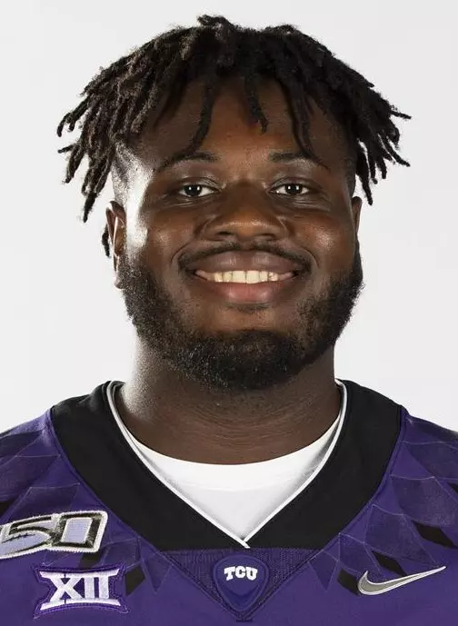 Texas Christian University Football #55 Kellton Hollins photographed at TCU in Fort Worth, Texas on July 24, 2019. (Photo/Sharon Ellman)    TCU Football Contact Mark Cohen m.cohen@tcu.edu