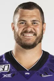 Texas Christian University Football #60 Nate Guyton photographed at TCU in Fort Worth, Texas on July 24, 2019. (Photo/Sharon Ellman)    TCU Football Contact Mark Cohen m.cohen@tcu.edu