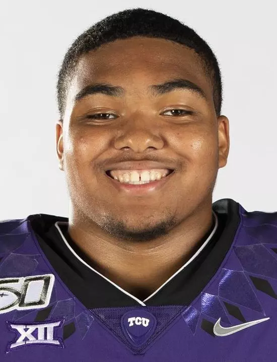 Texas Christian University Football #71 Marcus Williams photographed at TCU in Fort Worth, Texas on July 24, 2019. (Photo/Sharon Ellman) TCU Football Contact Mark Cohen m.cohen@tcu.edu
