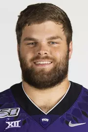 Texas Christian University Football #74 Andrew Coker photographed at TCU in Fort Worth, Texas on July 24, 2019. (Photo/Sharon Ellman) TCU Football Contact Mark Cohen m.cohen@tcu.edu