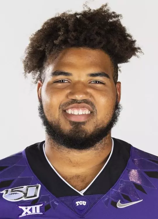TCU Football #74 Andrew Coker photographed in Fort Worth Texas on August 1, 2019. (Photo/Sharon Ellman)